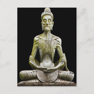 Hong Kong Old Starving Buddha Statue Vykort