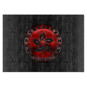 Hong Kong Orchid Flower on Carbon Fiber Print