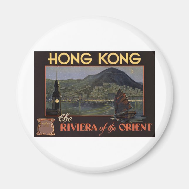 Hong Kong ~ Riviera of the Orient Magnet (Framsidan)