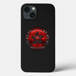 Hong Kong Ruby Seal on Carbon Fiber Print