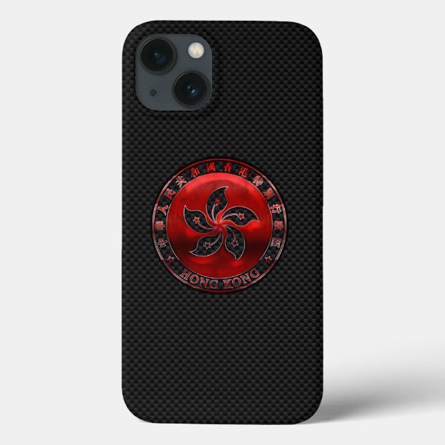Hong Kong Ruby Seal on Carbon Fiber Print (Baksida)