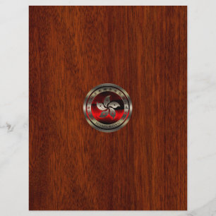 Hong Kong Ruby Seal on Mahogany Print