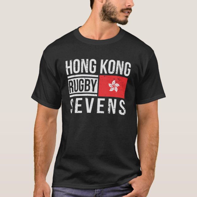 Hong Kong Rugby Sevens 7s Proud Fläkt of HK Team S T Shirt (Framsida)
