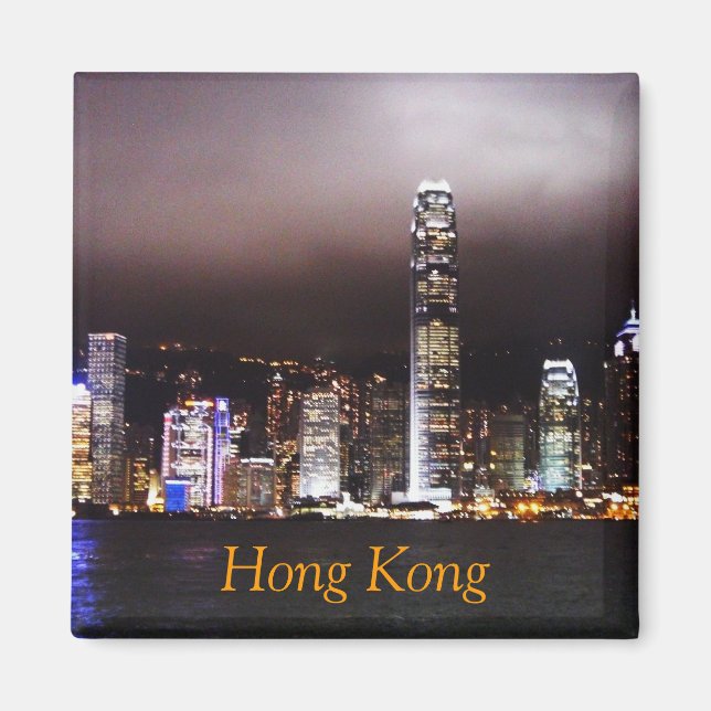 Hong Kong Skyline Magnet (Framsidan)