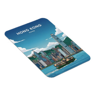 Hong Kong-skyline Magnet