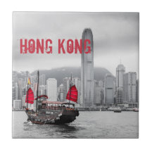 Hong Kong Skyline Panorama Fine Art-gåva