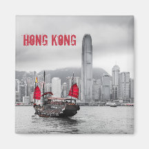Hong Kong Skyline Panorama Fine Art-gåva
