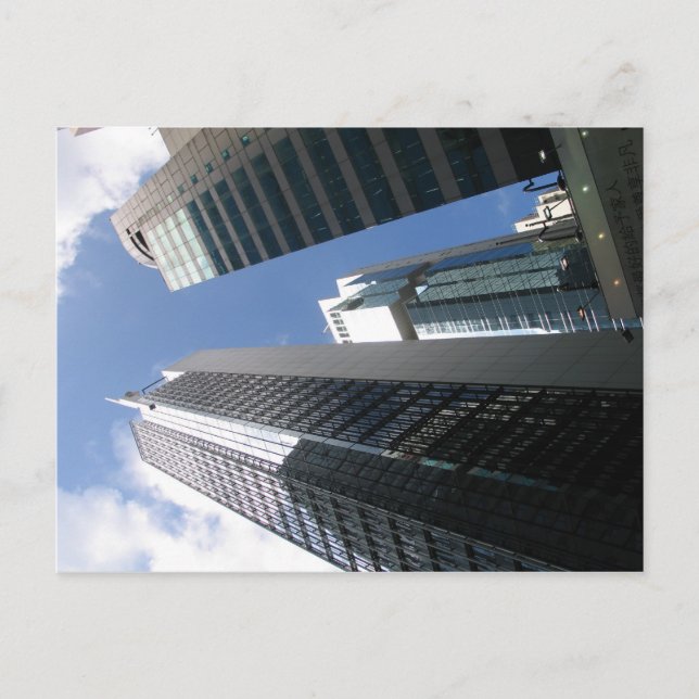 Hong Kong-skyline Vykort (Framsida)