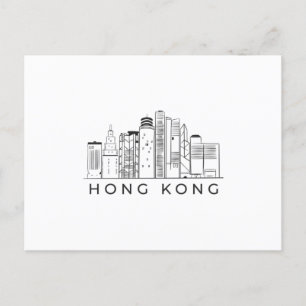 Hong kong Skyline Vykort