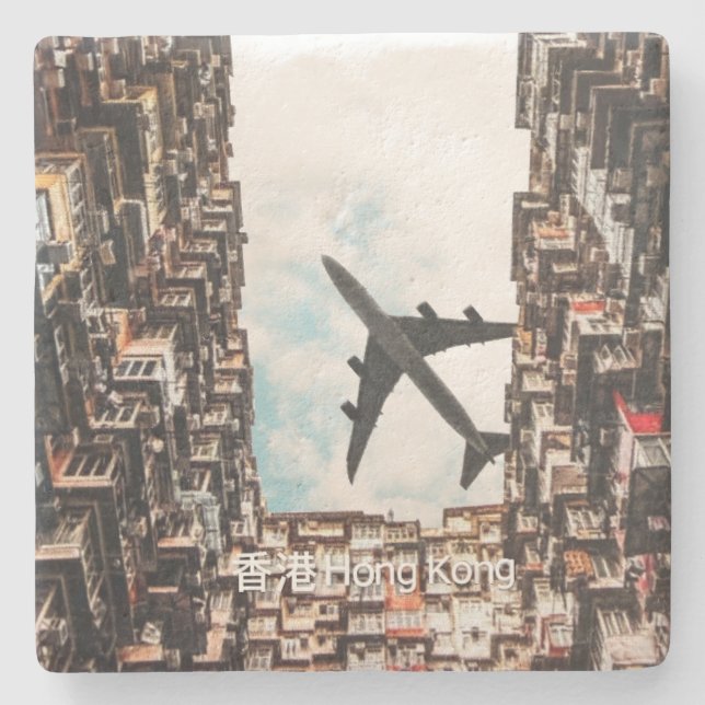 Hong Kong Stone Coaster Stenunderlägg (Framsidan)