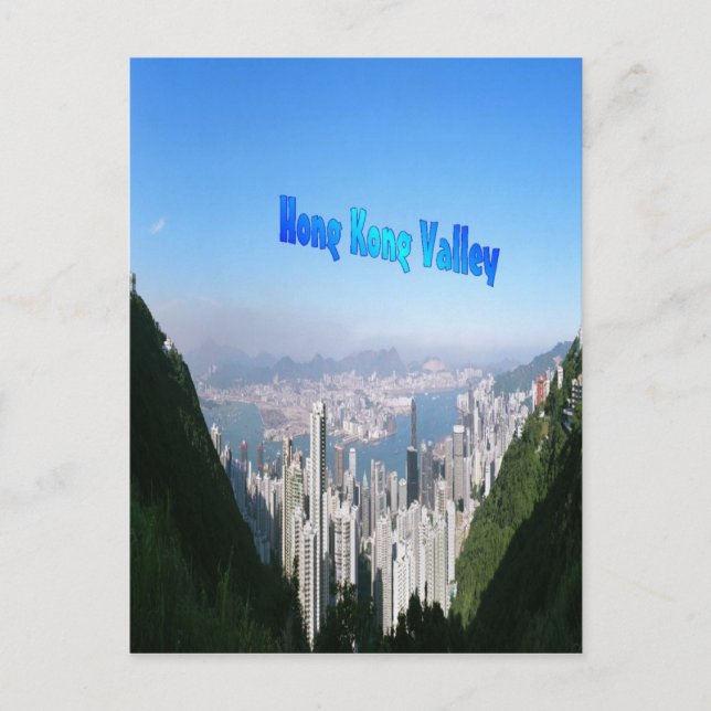 Hong Kong Valley, vykort (Framsida)