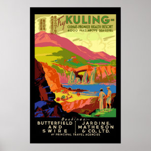 Hong Kong vintage resor Poster