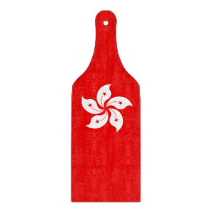 Hong Kong White Orchid Symbol på Red