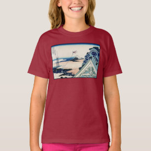 Honganji-tempel Utsikt över Mt. Fuji Japanskt träs T Shirt