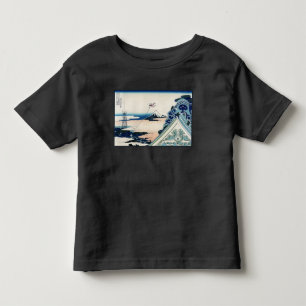 Honganji tempel Utsikt över Mt. Fuji Japanskt träs T Shirt