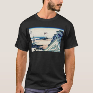 Honganji-tempelvy av Mt. Fuji Japansk träsnitt T Shirt