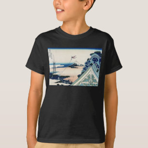 Honganji-templet Utsikt över Mt. Fuji Japanskt trä T Shirt