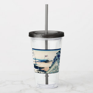Honganji-templet Utsikt över Mt. Fuji Japanskt trä Take Away Mugg