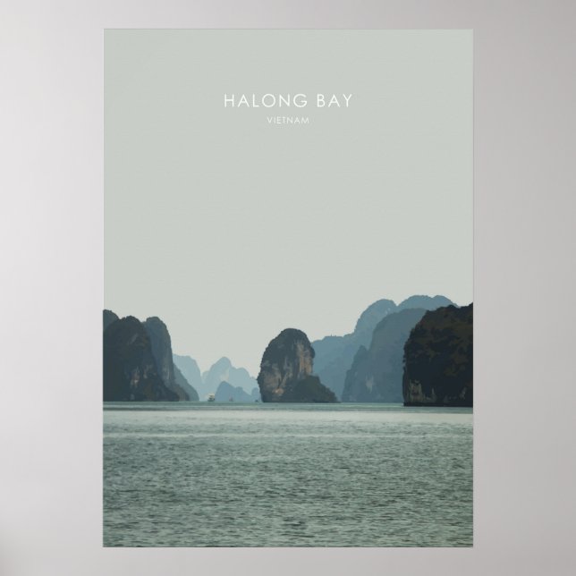 HongBay, Vietnam Travel Artwork Poster (Framsidan)