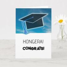 Hongera! Swahili Grattis Studenten Card