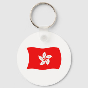 Hongkong Flagg Nyckelring