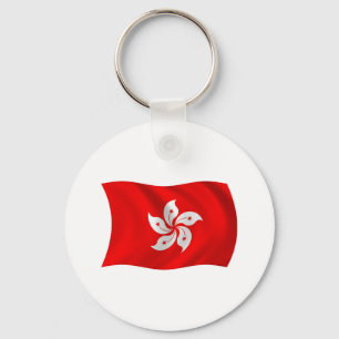 Hongkong Flagg Nyckelring