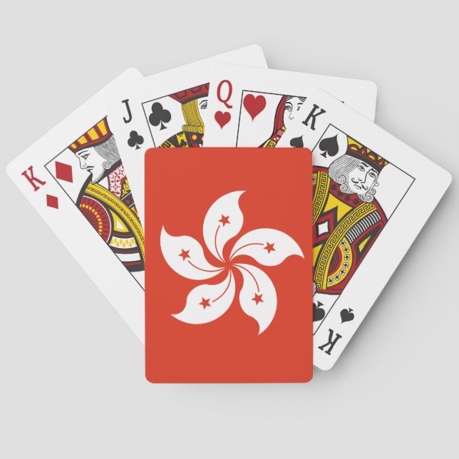 Hongkong-Flagga Casinokort (Baksidan)