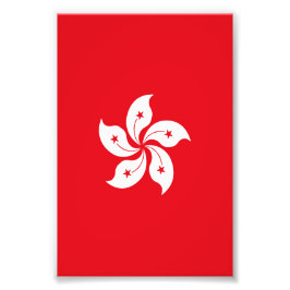 Hongkong-flagga Fototryck