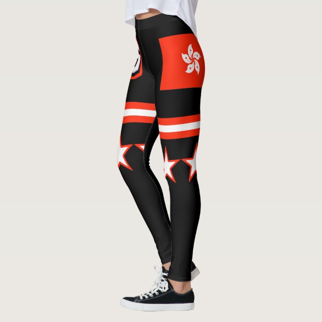 Hongkong-Flagga Leggings (Vänster)