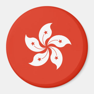 Hongkong-Flagga Magnet