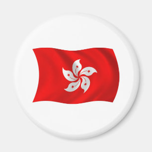Hongkong Flagga Magnet