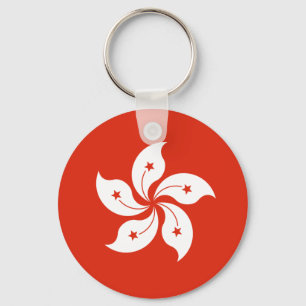 Hongkong-Flagga Nyckelring