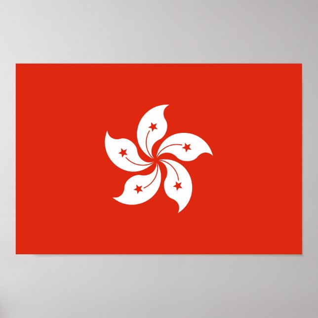 Hongkong-Flagga Poster (Framsidan)