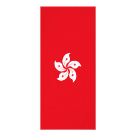 Hongkong-flagga Reklamkort