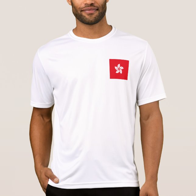 Hongkong-flagga T Shirt (Framsida)