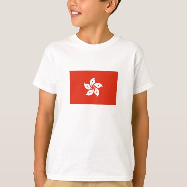 Hongkong-Flagga T Shirt (Framsida)