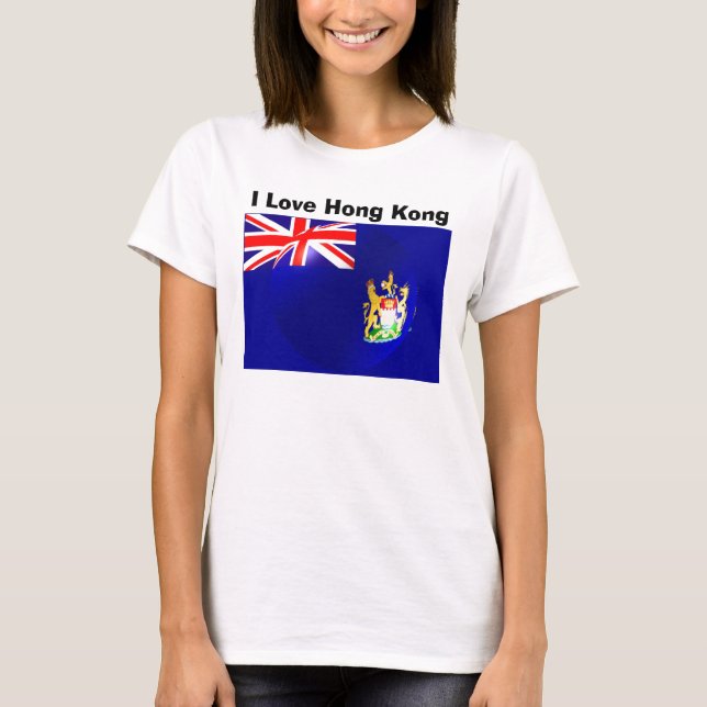 Hongkong-Flagga T Shirt (Framsida)