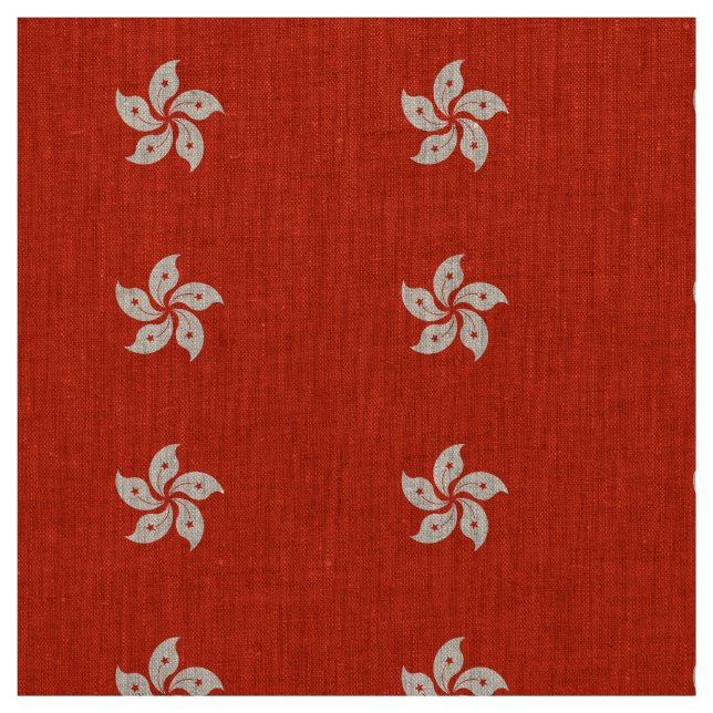 Hongkong-Flagga Tyg (Provkarta)
