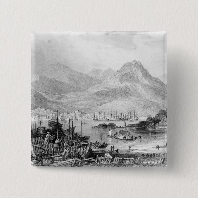 Hongkong från Kow-loon Knapp (Framsida)