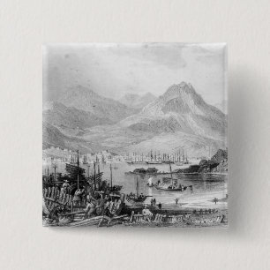 Hongkong från Kow-loon Knapp
