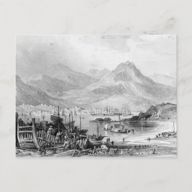 Hongkong från Kow-loon Vykort (Framsida)