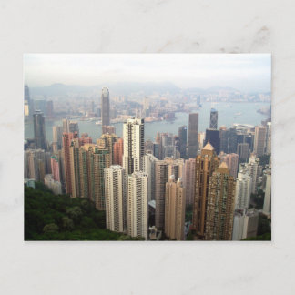 Hongkong från toppen vykort