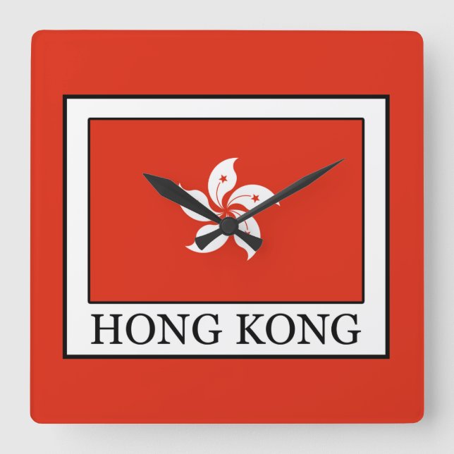 Hongkong Fyrkantig Klocka (Framsida)