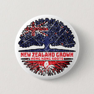 Hongkong Hongkong New Zealander New Zealand Träd Knapp