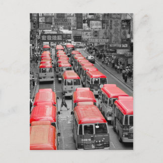 Hongkong i två ton vykort