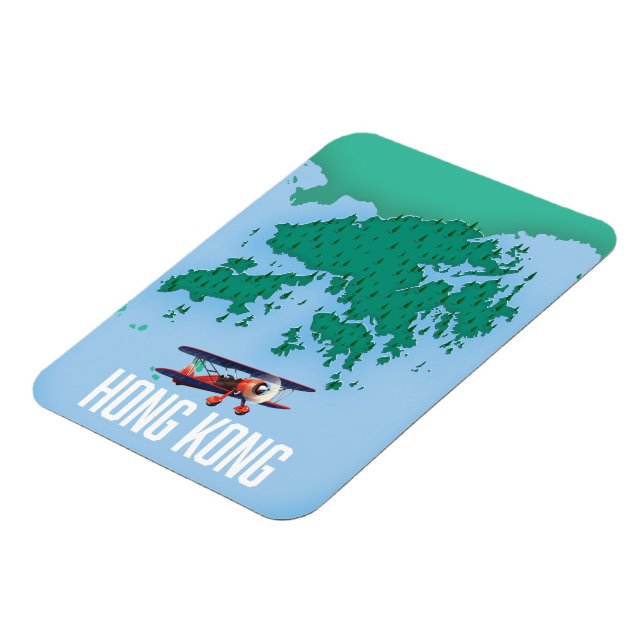 Hongkong Karta Magnet (Vänstra Sidan)