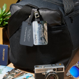 Hongkong Lejona Sten Backe Skyline Panorama Souven Bagagebricka