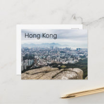 Hongkong Lejona Sten Backe Skyline Panorama Souven