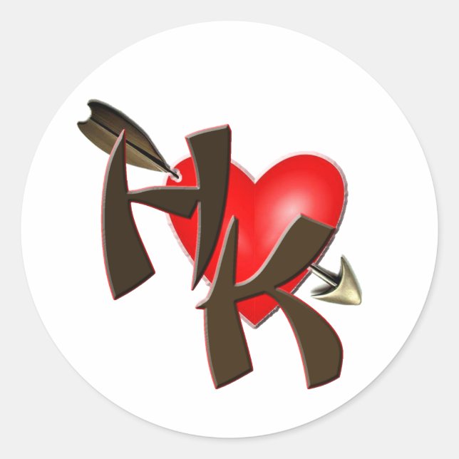 Hongkong Runt Klistermärke (Framsida)