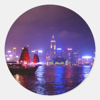 Hongkong Runt Klistermärke